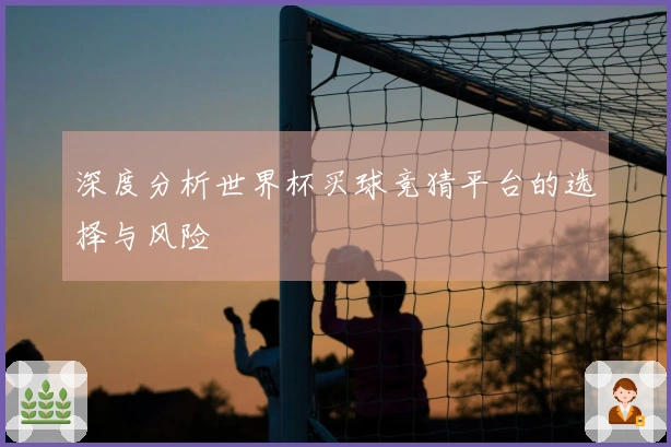 深度分析世界杯买球竞猜平台的选择与风险